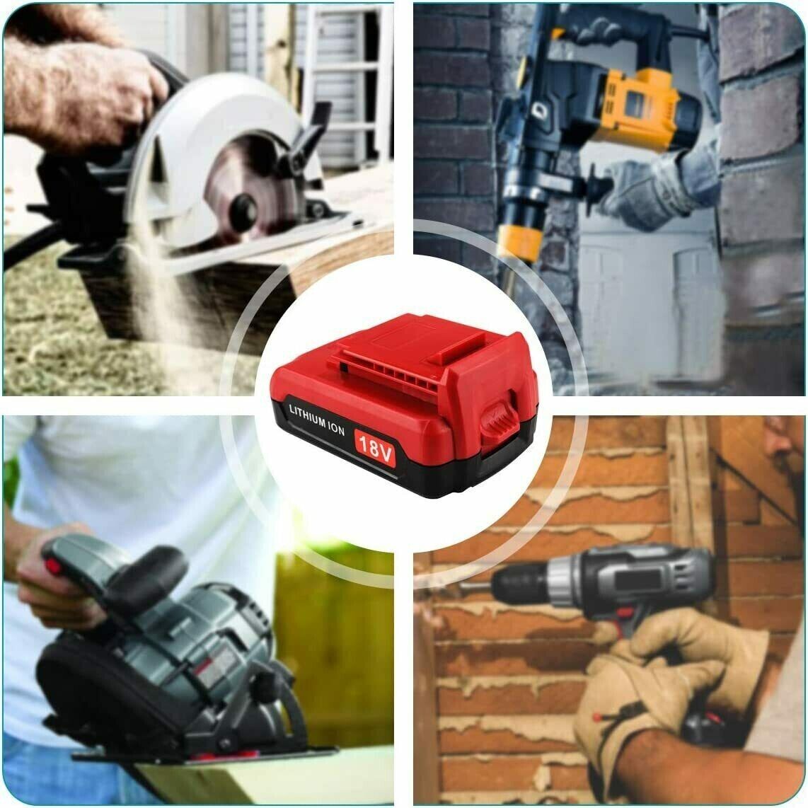 18V Battery for Porter Cable PC186CS PCC489N PC18BL PC18BLEX 18V Battery for Porter Cable PC186CS PCC489N PC18BL PC18BLEX
